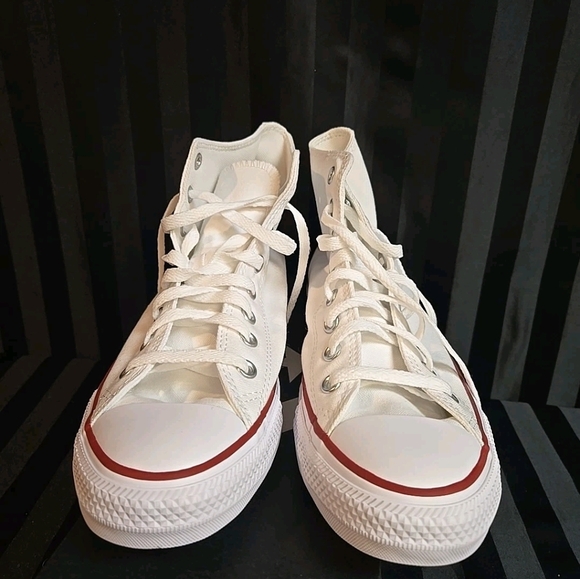 Unisex Converse Chuck Taylor All Star Hi Top Sneakers Men US 9 Women US 11 White - Picture 7 of 9